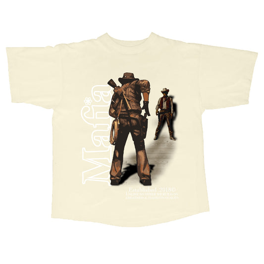 Western Stand Off tee-Cream